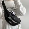 Nova bolsa de peito transfronteiriça para homens e mulheres, mochila pequena casual da moda, bolsa de ombro versátil e estilosa, adequada para ciclismo e viagens