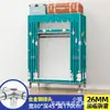 Guarda-roupa de aço de porta dupla extra-espesso, guarda-roupa simples, guarda-roupa de quarto extra-grande estilo chinês, guarda-roupa de cabeceira, armário de armazenamento e organização