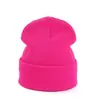 Gorro de Punto de Color Sólido para Niños para Otoño e Invierno, Gorro Unisex con Puño para Exteriores, Gorro Cálido Pullover para Patineta Hip-Hop Clima Frío Venta al por Mayor