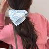 Primavera Estilo Coreano Listra Haiyan Estilo Faculdade Anel de Cabelo Intestino Grosso Versátil Moda Diário Tecido Novo Senso de Alta Qualidade