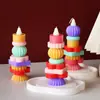 Molde de Silicone Empilhável para Velas DIY de Papoula, Suporte para Velas Perfumadas, Vários Moldes de Empilhamento de Circo