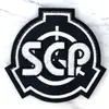 Adesivos de Tecido Bordados com Logo da Fundação SCP Fãs Militares Transfronteiriços Acessórios de Moral Adesivos de Tecido Mochila Tática Adesivos de Tecido com Alfabeto SCP