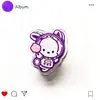 Circo Sanrio Astronauta Acrílico Desenho Animado Clipe PP Estudante Multifuncional Papel de Teste Vertical Documento Clipe para Anotações