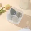 Set de Esponjas de Maquillaje, Doble Uso para Seco y Húmedo, Herramienta de Fijación de Maquillaje de Larga Duración, Polvera, Almohadilla, Forma de Gota de Agua, Corte Angulado Esponja de Maquillaje, Belleza