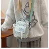 Internet Popular Bolsa Feminina Bonito Menina Coração Ombro Bolsa Crossbody 2024 Novo Leve Casual Estilo Universitário Bolsa Feminina