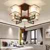 Nova luminária de teto estilo chinês para sala de estar, sala de jantar elegante inspirada em Zen estilo chinês, quarto privativo, quarto, luminária de sala de jantar, luminárias Zhongshan