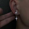 Brincos de Osso da Orelha Geométricos Estilo Frio com Diamantes para Homens e Mulheres, Sentido Avançado, Punk, Malandro, Bonito, Não Desbota