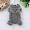 Ropa Cálida Gruesa de Doble Cara de Terciopelo para Mascotas, de Cuatro Patas, para Otoño e Invierno, Cachorro Perro Gato Teddy, sin Capucha para Tracción, Suministros