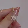 Brincos de Floco de Neve de Natal Transfronteiriços Temu para Mulheres, Design de Nicho, Brincos Populares de Estilo Europeu e Americano, Em Estoque, Atacado do Fabricante