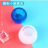 Molde de Resina DIY Molde de Silicona para Bol Pequeño con Forma de Diamante Molde de Resina Espejo Cristal Molde de Silicona para Resina UV