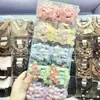 Laço de cabelo fofo com glitter de pérola, coelhinho, cachorrinho, morango para rabo de cavalo infantil, elástico de cabelo fresco em cores de doce para meninas