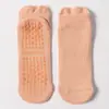 Meias de yoga 90% algodão meias atoalhadas algodão antiderrapante silicone fitness pilates toalha feminina meias esportivas atacado