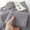 Pantalones casuales de verano finos, estilo moderno, holgados, pierna recta, transpirables, estilo chino, pierna ancha nueva, cintura elástica, para niños