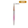 Pincel de Unha Artística Transfronteiriço Novo, Caneta de Traço, Pintura Colorida, Caneta de Traço Gancho de Flor, Conjunto de Canetas de Unha com Haste Metálica Degradê Venda por Atacado