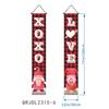 Bandera colgante para porche, decoración de fiesta de San Valentín transfronteriza, pancarta romántica para puerta, venta al por mayor