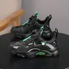 Zapatos Infantiles Otoño Nuevo Estilo Superficie de Cuero Impermeables Zapatos para Niños Botón Giratorio Ligeros Zapatos para Correr Zapatos Deportivos Infantiles