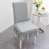 Liquidación de fundas gruesas universales para mesa de comedor y sillas, fundas para taburetes, juegos de cojines para sillas y fundas integradas para asiento y respaldo