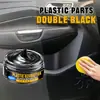 KineShineX Pasta Renovadora de Plástico para Interiores de Coche Agente Reparador de Resina ABS Doble Negro - Tablero