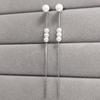 Pendientes largos con borlas de plata de ley 925, accesorios para mujer, otoño e invierno, nuevos pendientes de alta gama, minimalistas, de nicho.