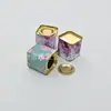 Latas mini de chá personalizadas, caixas de lata quadradas para chá de grau alimentício, caixas de lata de embalagem de presente de chá de alta qualidade