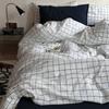 Funda de Edredón de Algodón Puro de una Pieza Estilo Ins Color Sólido Simple Todo Algodón Cubre Edredón de una Pieza Dormitorio 1.5 Doble Edredón Venta al por Mayor