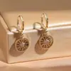 Lote mixto de varios estilos aretes de oro para mujer con colgante geométrico de circón microincrustado joyería de oreja de nicho de alta gama