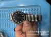 Relojes para personas de mediana edad y ancianos para hombres mayores, relojes para mujeres, grandes digitales, con correa de acero elástico, relojes de cuarzo para parejas al por mayor