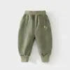 Calça Infantil, Calça de Moletom para Bebê, Calça de Veludo Austríaco Composto para Bebê, Calça Externa de Veludo Cotelê de Cintura Média para Outono e Inverno para Homens e Mulheres