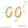 Accesorios de fábrica de origen, pendientes creativos femeninos con hebilla de oreja de circonita con incrustaciones europeas y americanas, accesorios transfronterizos al por mayor KZCE039
