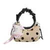 Bolso de Mujer de Moda 2026 Casual Lunares Moda Bolso de Mano Bolso de Hombro Estilo Hong Kong Elegante Gran Capacidad Bolso de Hombro Cruzado