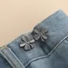Botón de Trébol de Cuatro Hojas para Jeans, Accesorio de Ajuste de Cintura para Pantalones Demasiado Grandes, Botón Pin de Ajuste de Cintura
