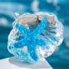 Criativos e Exquisitos Estrelas-do-Mar em Garrafa Flutuante de Quicksand Oleoso Ornaments Acessórios de Chaveiro Acrílico Bolsas Pequenos Pingentes Atacado