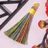 8cm Argola de Puxar Borla Bobina de Poliéster Pequenas Borlas Penduradas Acessórios DIY Sachê Sachê Marcador de Página Pingente Pen Drive Joias