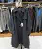 Trench coat feminino e masculino, comprimento médio, estilo britânico, casual para o dia a dia, com gola de lapela e design de abotoamento duplo, outono 26, 487420