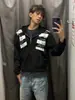 Sudadera con capucha y cremallera estilo americano con parche de letras bordado para hombre y mujer, chaqueta versátil casual de corte holgado para ir al trabajo en primavera y otoño