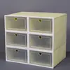 Caixas de Armazenamento Visuais Transfronteiriças, Caixas de Sapato Estilo Simples, Venda Direta de Fabricantes, Armários Organizadores de Sapato de Plástico, Caixas de Exposição Atacado