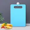 Tabla de cortar de plástico rectangular Tabla de cortar delgada Tabla de cortar colorida para el hogar Niños Suplemento alimenticio Tabla de cortar de doble cara Tabla de cortar de cocina para cortar frutas