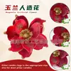 Magnólias de Natal Flores Artificiais Rosa Vermelho Verde Veludo de Alta Qualidade Flores Decorativas de Natal Atacado Transfronteiriço Amazon