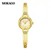 Mokago relógio feminino versátil temperamento mostrador madrepérola pulseira de metal relógio incrustado com strass formato de coração moderno relógio de quartzo atacado