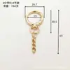 Anillo de Resorte con Cadena, Combinación de Anillo de Resorte de Cadena de Aleación de Zinc con Broche de Langosta, Accesorios de Hebilla para Colgar Juguetes, Accesorios de Ferretería
