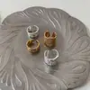 Anillo de Banda Ancha de Alta Gama con Textura Pesada de Diseño de Nicho Francés 2025 para Mujer Moda Versátil Anillo Apilable