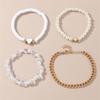 YSB783 pulsera nueva transfronteriza para niños Perla arcilla polimérica suave encantadora cuentas de arroz hecha a mano con cuentas diseño simple pulsera