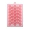 Bandeja de Gelo de Silicone Transfronteiriça com 33 Cavidades Bandeja de Gelo em Favo Molde para Cubos de Gelo com Tampa Bandeja de Gelo Caixa para Fazer Gelo DIY Fábrica Estoque Pronto