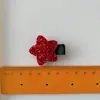 Nuevo Clip para el Cabello de Cobertura Total con Estrella de Lentejuelas Rojas de Año Nuevo para Niños con Brillo Fino Lazo Festivo para el Cabello de Niñas Accesorio para el Cabello