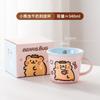 Caneca da Família Shin-Chan, Canecas de Cerâmica para Família de Quatro Pessoas, Par de Canecas para Casal, Copos de Beber de Aparência Sofisticada, Presentes de Aniversário