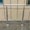 Pasamanos de Acero Inoxidable 304 para Escaleras de Uso Interior, Tubos Cuadrados y Redondos, Postes Cepillados, Barandillas Modernas Minimalistas para Balcón