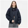 Chaqueta de Piloto Americana con Cuello Alto para Hombre y Mujer, Primavera y Otoño, Silueta Holgada, Ropa de Abrigo, Chaqueta de Béisbol Fresca y Traviesa, Top
