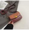 Bolsa Sela de Luxo Retrô 2026 Bolsa Pequena Super Popular para Mulheres, Estilo Quente Deste Ano Bolsa de Ombro Único Transversal com Padrão de Pedra para o Dia a Dia