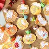 Temporada de Reunión del Festival de Medio Otoño 2026 Edición Limitada Tarjeta de Papel con Paleta con Forma de Conejo Lindo Esencial para Escuela de Empresa Decoración de Postre