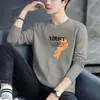 Fabricante Original Sudadera para Hombre Primavera y Otoño Alta Gama Nueva Sudadera Cuello Redondo Casual Versátil Prenda Base de Manga Larga para Hombre